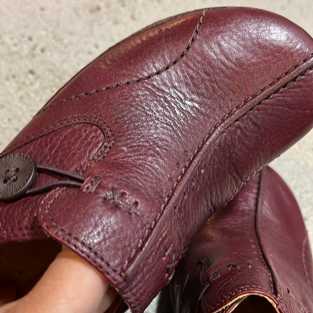 Unstructured Clarks Un.Loop Leather Loafers Burgu… - image 7